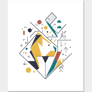 Bohemian Style Geometric Shapes - Colorful Posters and Art